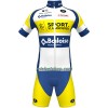Fietskleding (Fietsshirt + Korte Koersbroek) 2022 Sport Vlaanderen-Baloise - Geel Blauw Wit